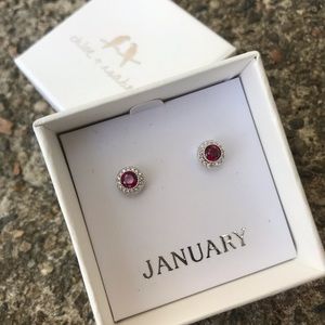 Chloe + Isabel January (Garnet) Birthstone Studs